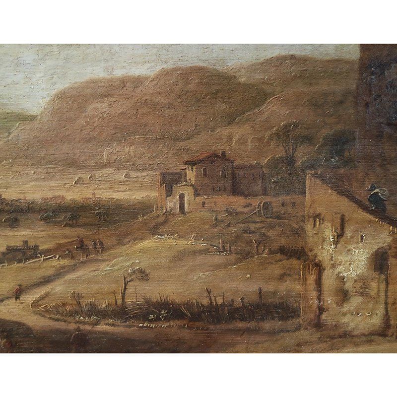 Daniel Van Heil, Landscape Of Upper Lazio, 1600s, Oil On Board photo buy