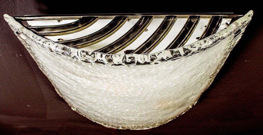 Large Murano Glass Sconces Or Wall Lights From Vistosi, 1970, Set Of 2 photo 2873.0