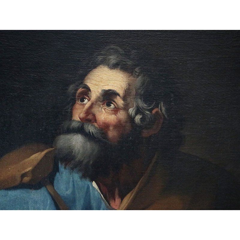 Neapolitan School Artist, Apostle Thaddeus, 17th Century, Oil On Canvas photo 7696.0