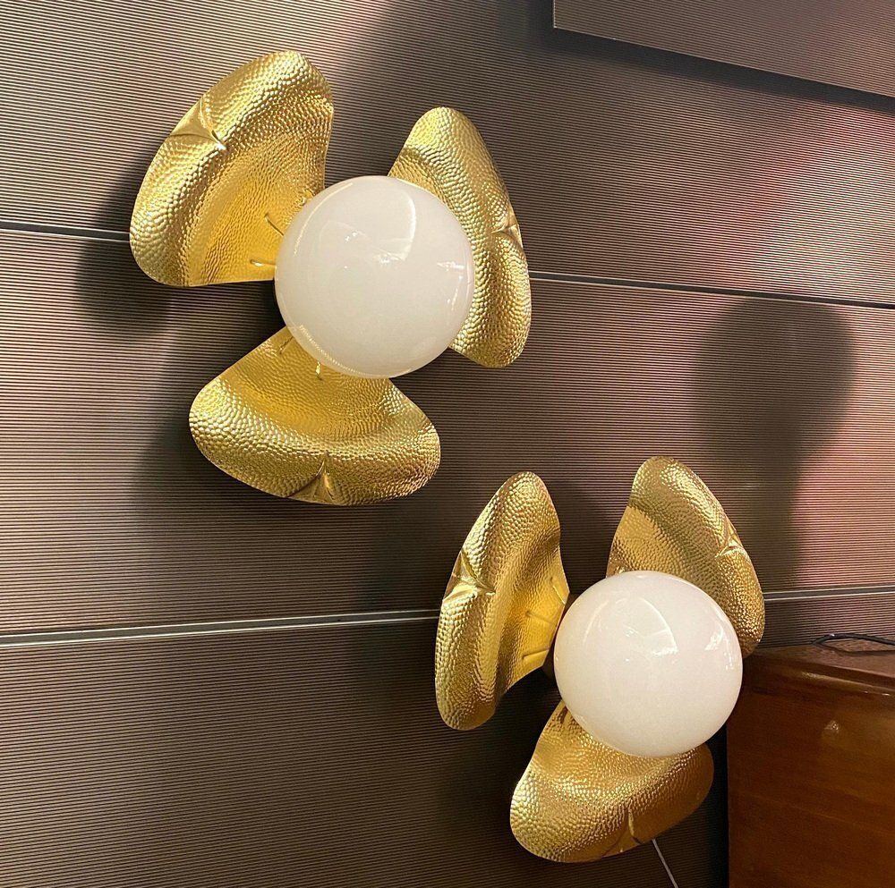Mid Century Italian Sconces In The Style Of T. Barbi, 1960s, Set Of 10 photo Lighting