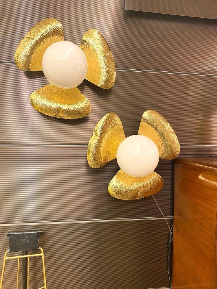 Mid Century Italian Sconces In The Style Of T. Barbi, 1960s, Set Of 10 photo buy