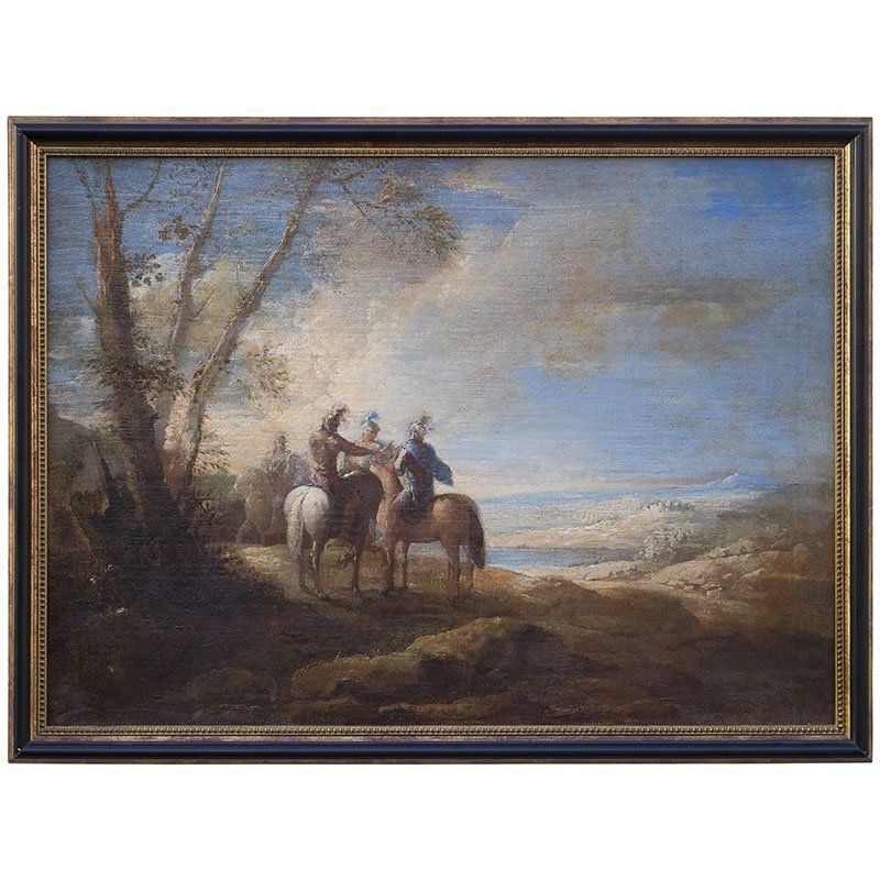 Joseph Parrocel, Three Knights, 1600s, Oil On Canvas