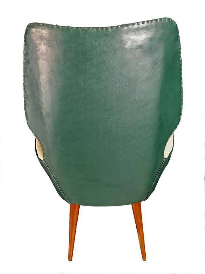 Set Of Mid Century Modern Chairs In The Style Of Gio Ponti, 1950s photo for sale