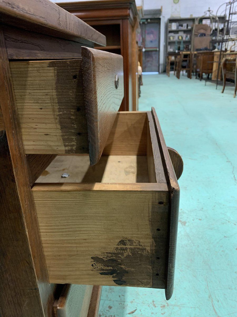 Small Vintage Desk In Oak, 1940s photo 308.0