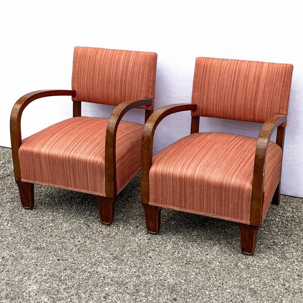 Set Of Art Deco Armchairs, 1940s photo Furniture