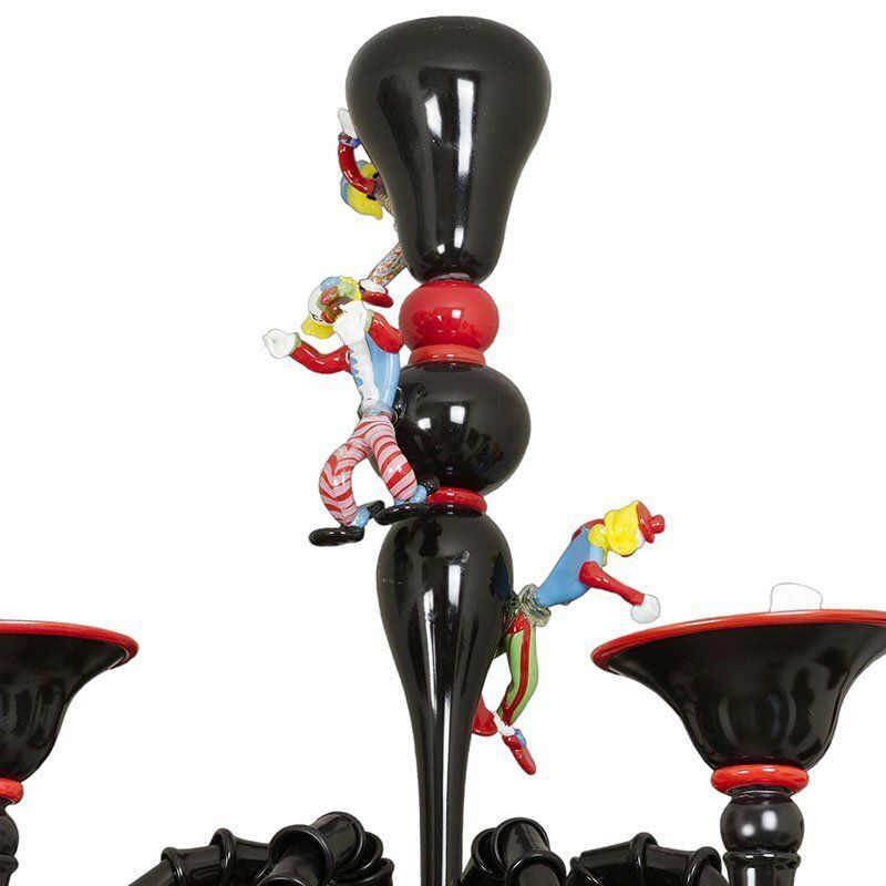 Murano Glass Chandelier With Carnival Characters, 1970s photo 15390.0