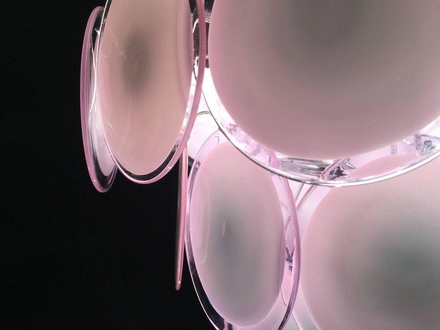 Disc Murano Chandelier From Vistosi, 1970s, Set Of 4 photo furniture