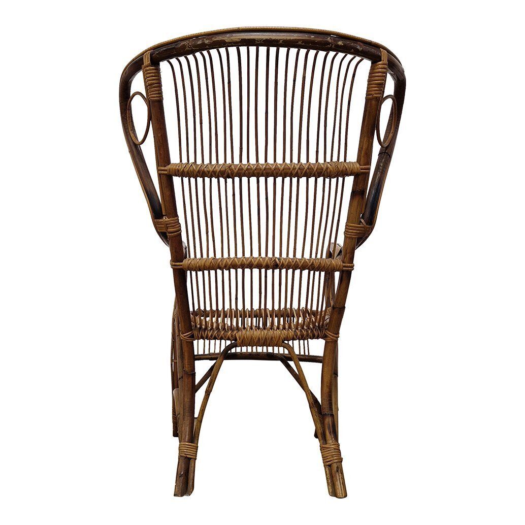 Bamboo And Rattan Armchair, 1950s photo buy