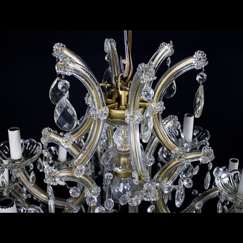 Maria Teresa Chandelier With 18 Lights In Bohemian Crystal, 1950s photo furniture