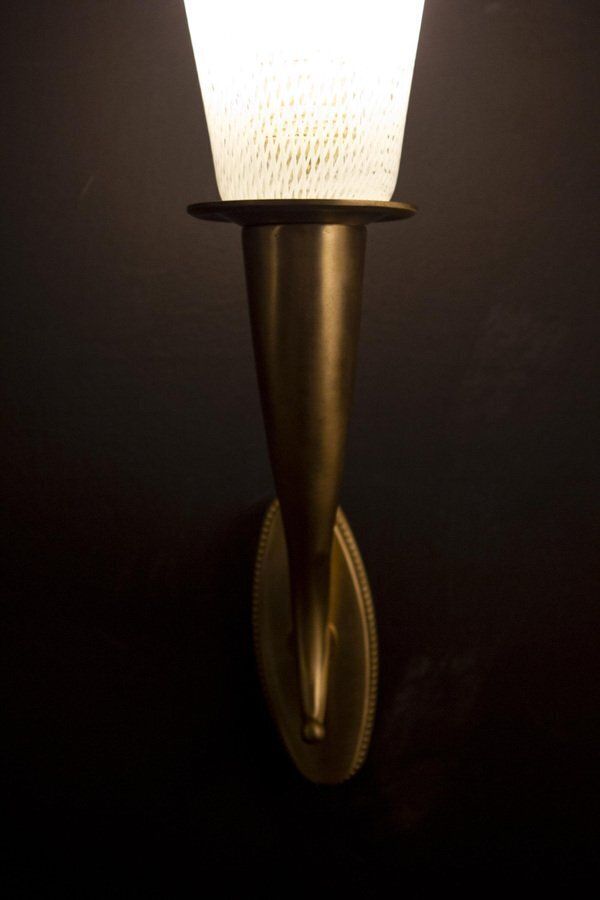 Reticello Sconces Or Wall Lights From Venini, 1940, Set Of 2 photo vintage