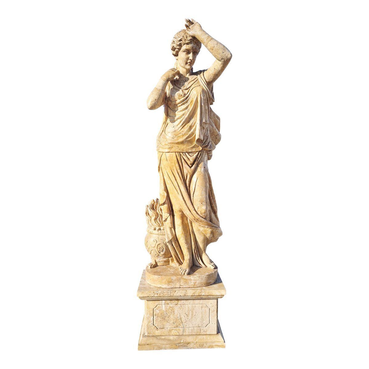 Italian Artist, Four Seasons Statues, Travertine, Set Of 4 photo 44470.0