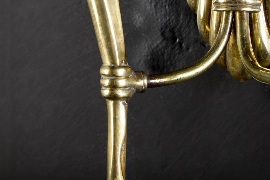 Set Of Mid Century Brass Sconces Or Wall Lights, Italy, 1940s photo buy
