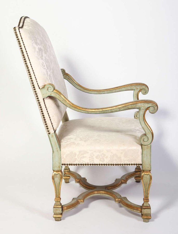 Set Of Early 18th Century Italian Painted Armchairs photo for sale