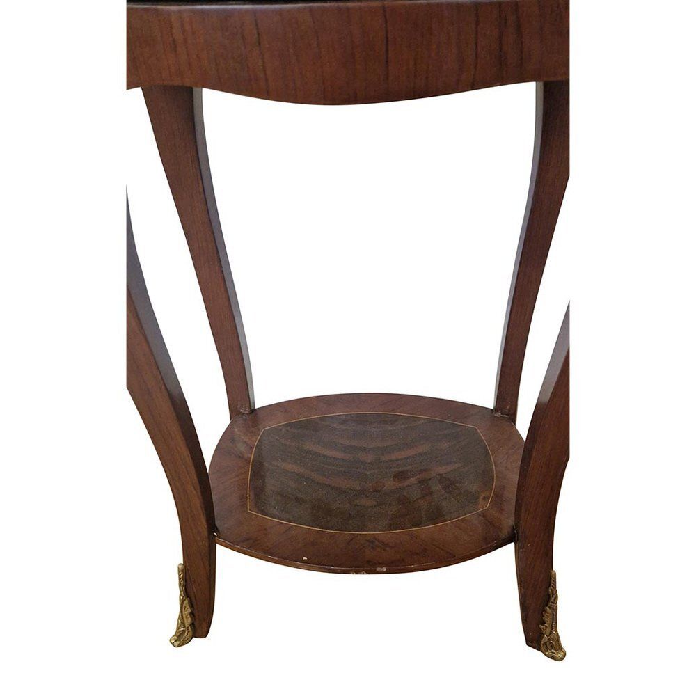 photo for sale Oval Shaped French Guéridon In Walnut, 1980s