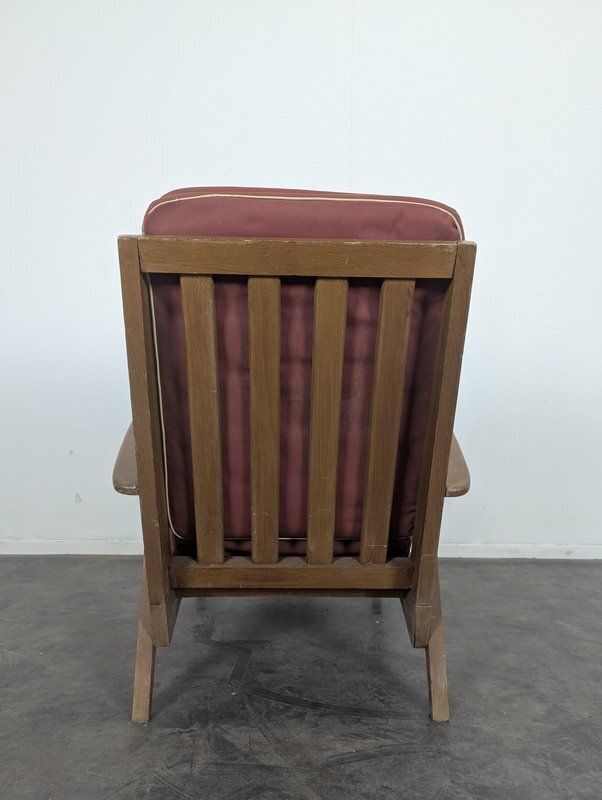 Vintage Reconstruction Armchair With Compass Legs photo Furniture