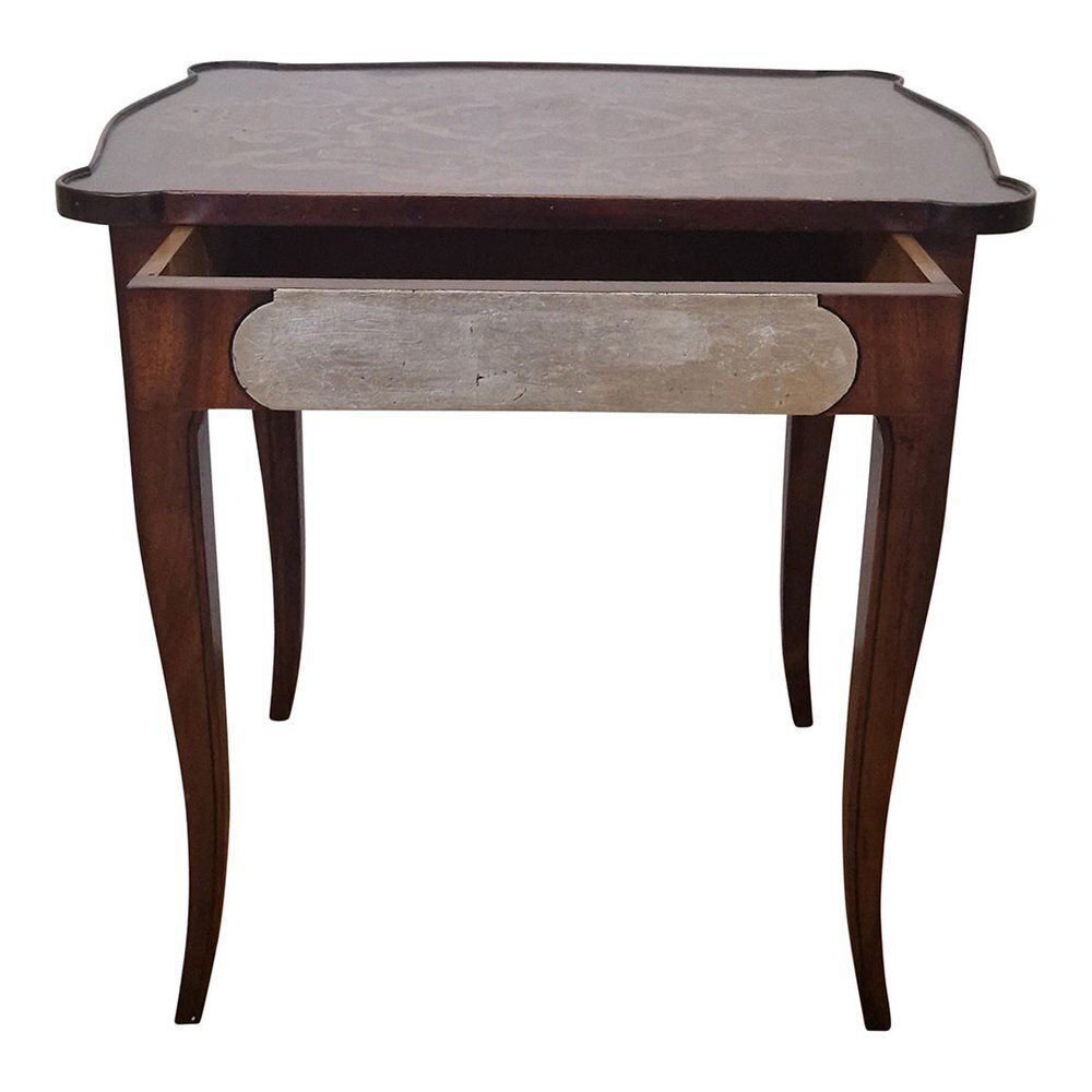 Wooden Coffee Table With Inlaid Top, 1980s photo Furniture