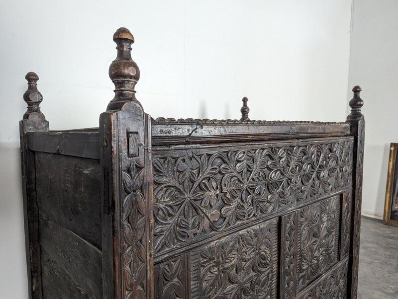 Pakistani Larch Wood Dowry Or Wedding Chest, 19th Century photo for sale