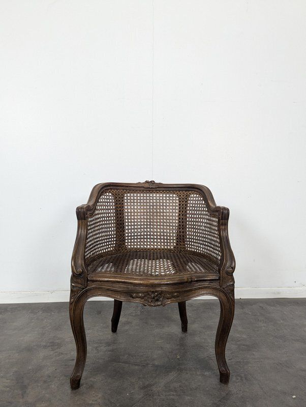 Louis XV Style Children's Cane Armchair photo furniture