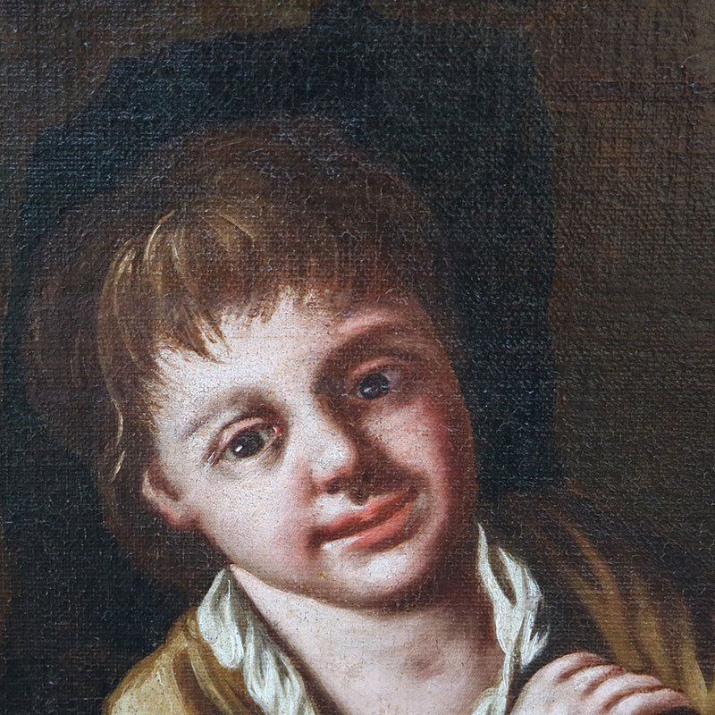 Giacomo Francesco Cipper Known As Il Todeschini, Family Scene, 1600s 1700s, Oil On Canvas, Framed photo for sale