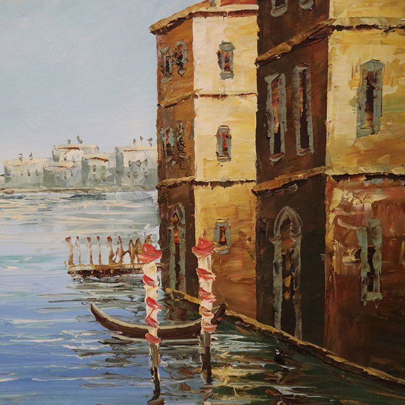 View Of Venice, Late 20th Century, Oil On Canvas, Framed photo 1474.0