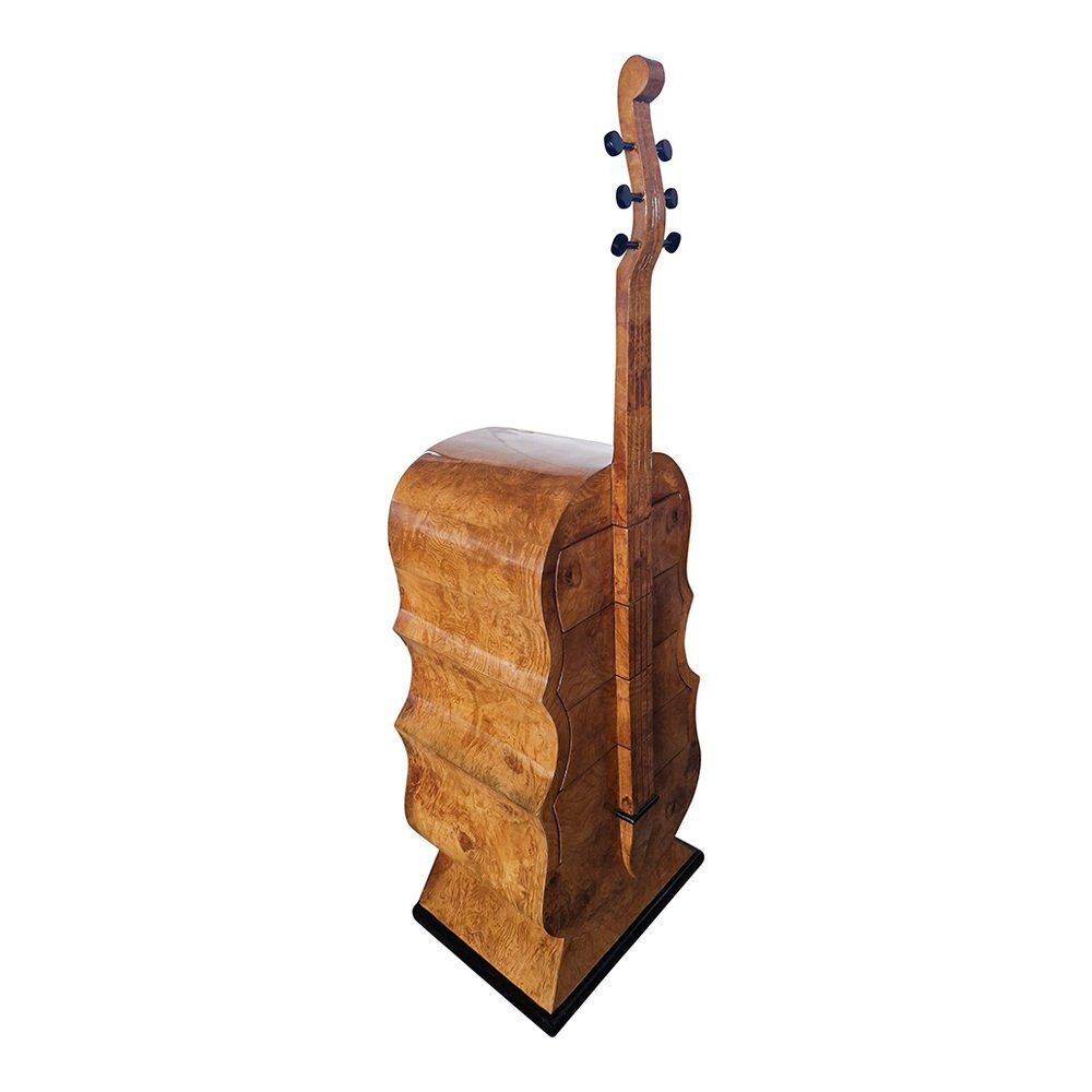 Art Deco Chest Of Drawers In The Shape Of A Double Bass, 1930s photo 2585.0