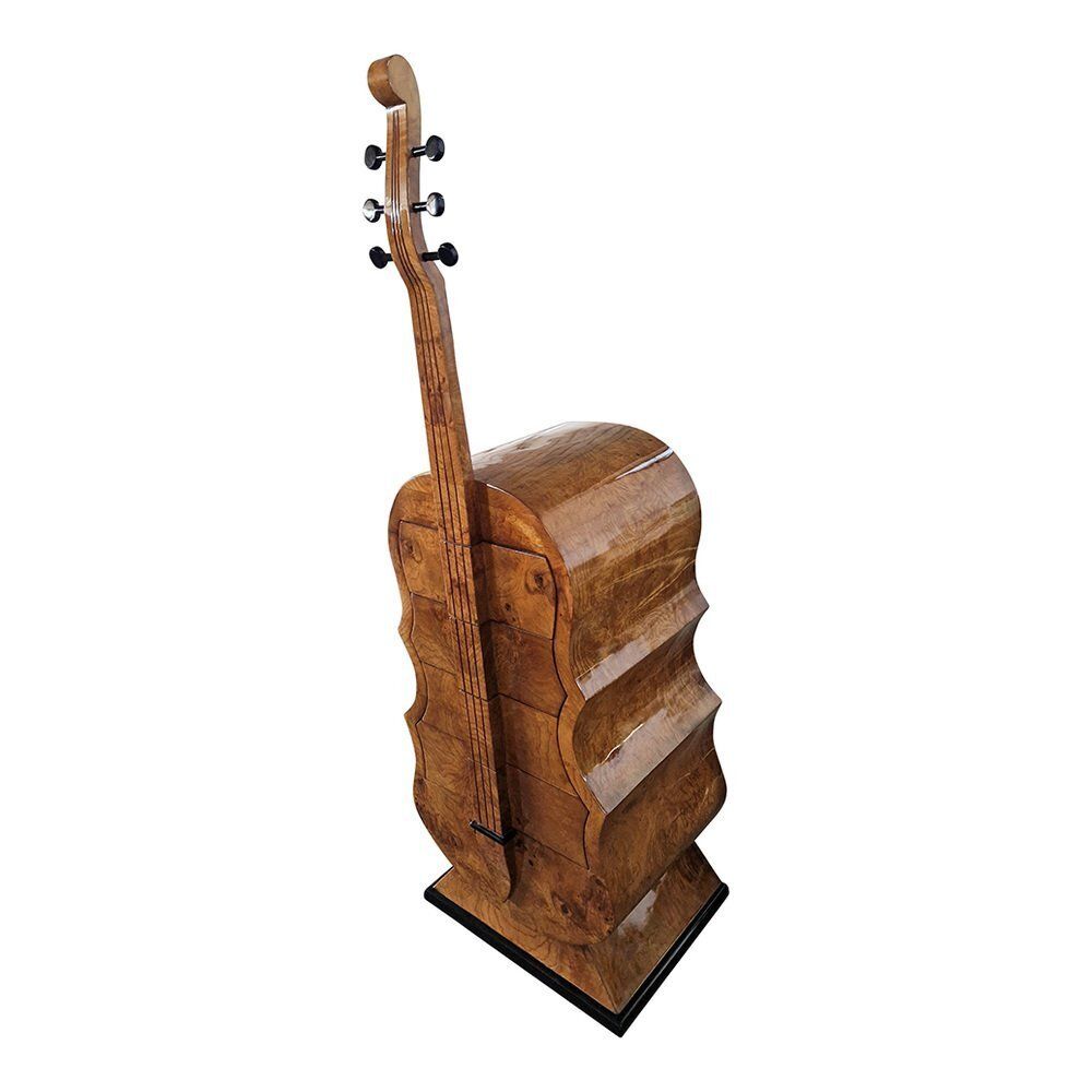 photo for sale Art Deco Chest Of Drawers In The Shape Of A Double Bass, 1930s