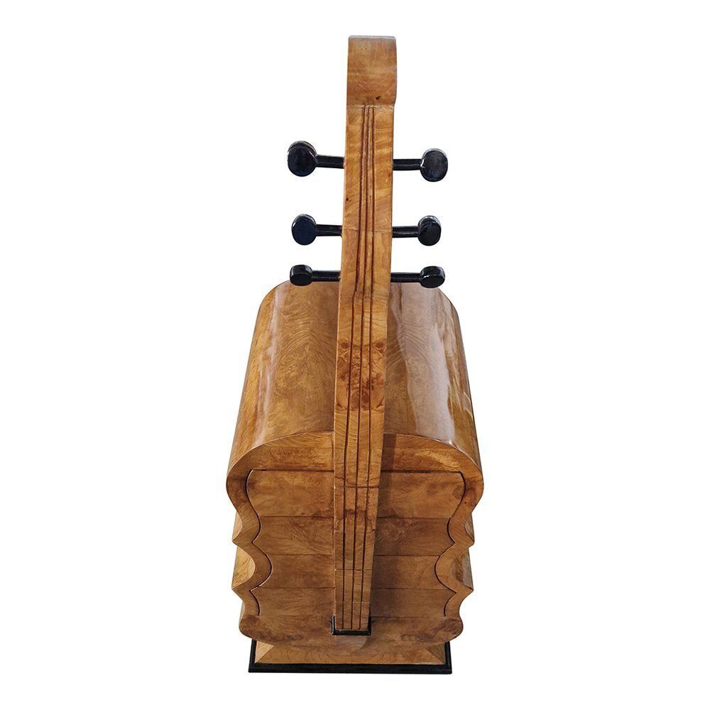 2585.0 Art Deco Chest Of Drawers In The Shape Of A Double Bass, 1930s photo