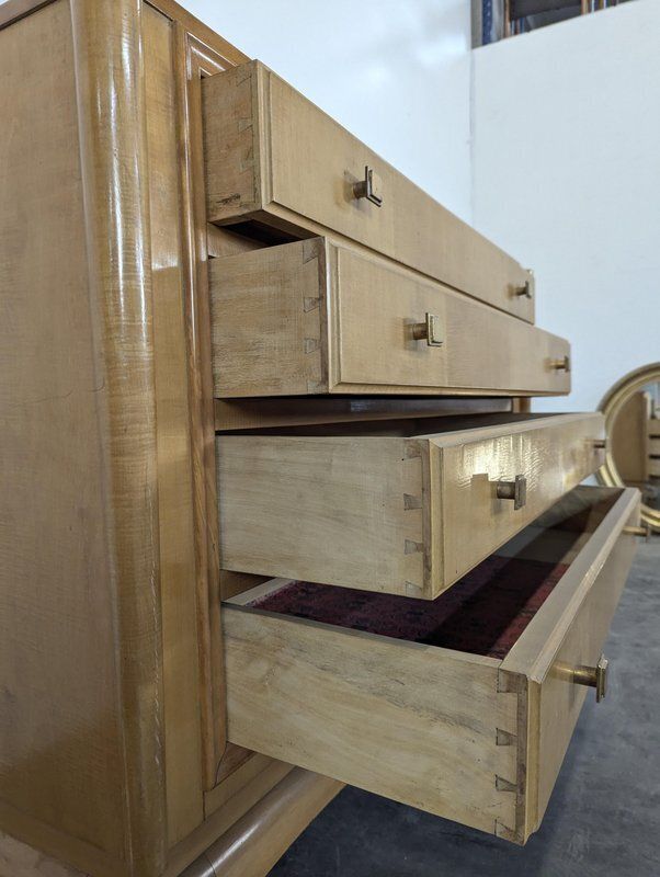 Chest Of Drawers In Maple And Sycamore Wood By André Arbus And René Prou photo 1119.0