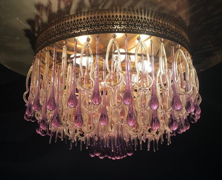 Chandelier By Barovier & Toso, 1960s photo Lighting