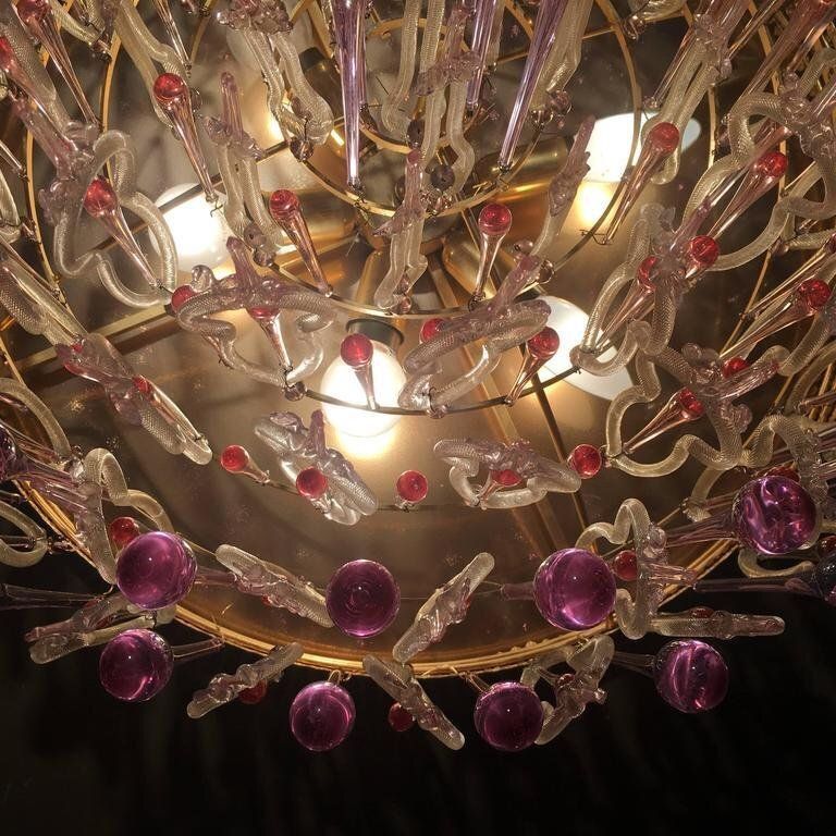 Chandelier By Barovier & Toso, 1960s photo vintage
