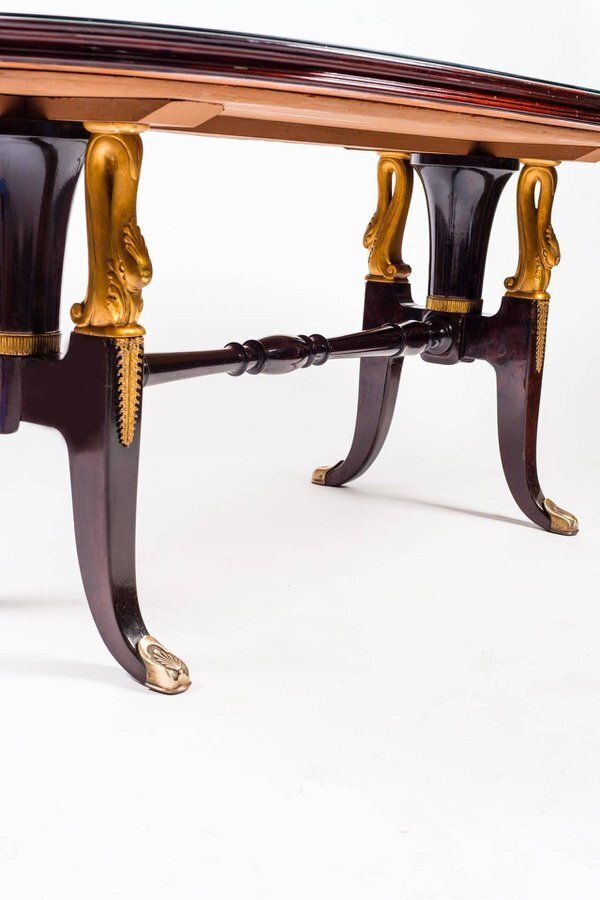 Italian Mahogany Table In The Style Of Paolo Buffa, 1950s photo buy