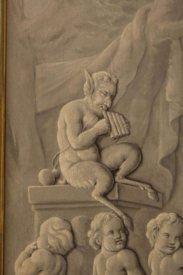 Late 18th Century French Grisaille Painting photo for sale