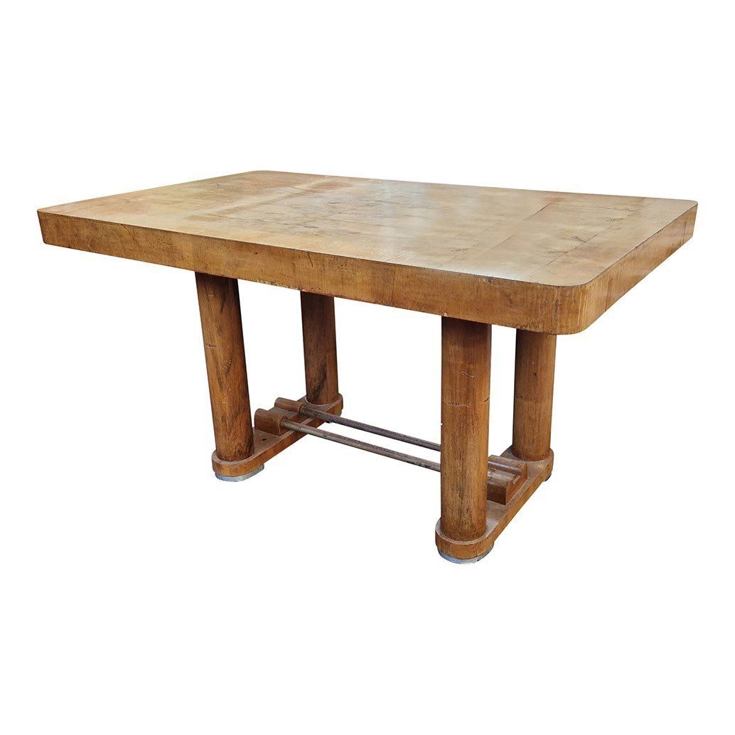 Italian Art Deco Walnut Table, 1930s photo furniture