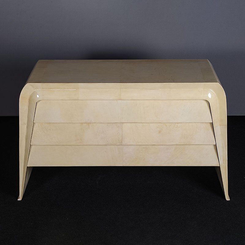 Parchment Chest Of Drawers, 1980s photo furniture