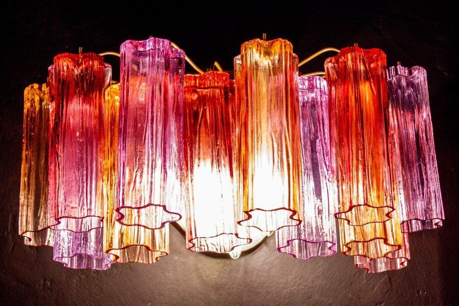 Mid Century Colored Murano Glass Sconces By Toni Zuccheri For Venini, Set Of 2 photo furniture