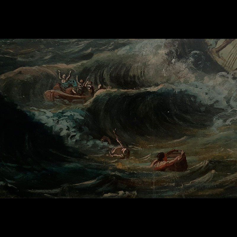 Claude Joseph Vernet, Storm, 1700s, Oil On Canvas photo Art
