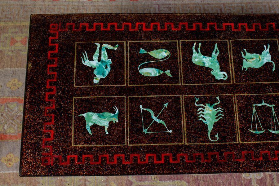 Glass Zodiac Cocktail Or Coffee Table From Fontana Arte photo vinterior