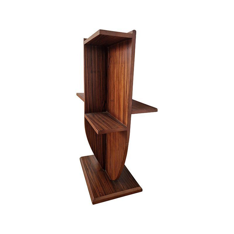 Walnut Magazine Rack, 1980s photo for sale