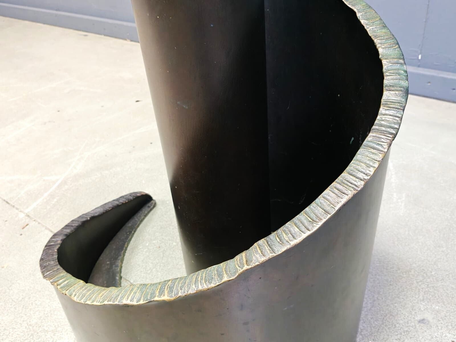 photo buy 1990s Brutalist Style Glass And Bronze Dining Table By Barilone For Roche Bobois