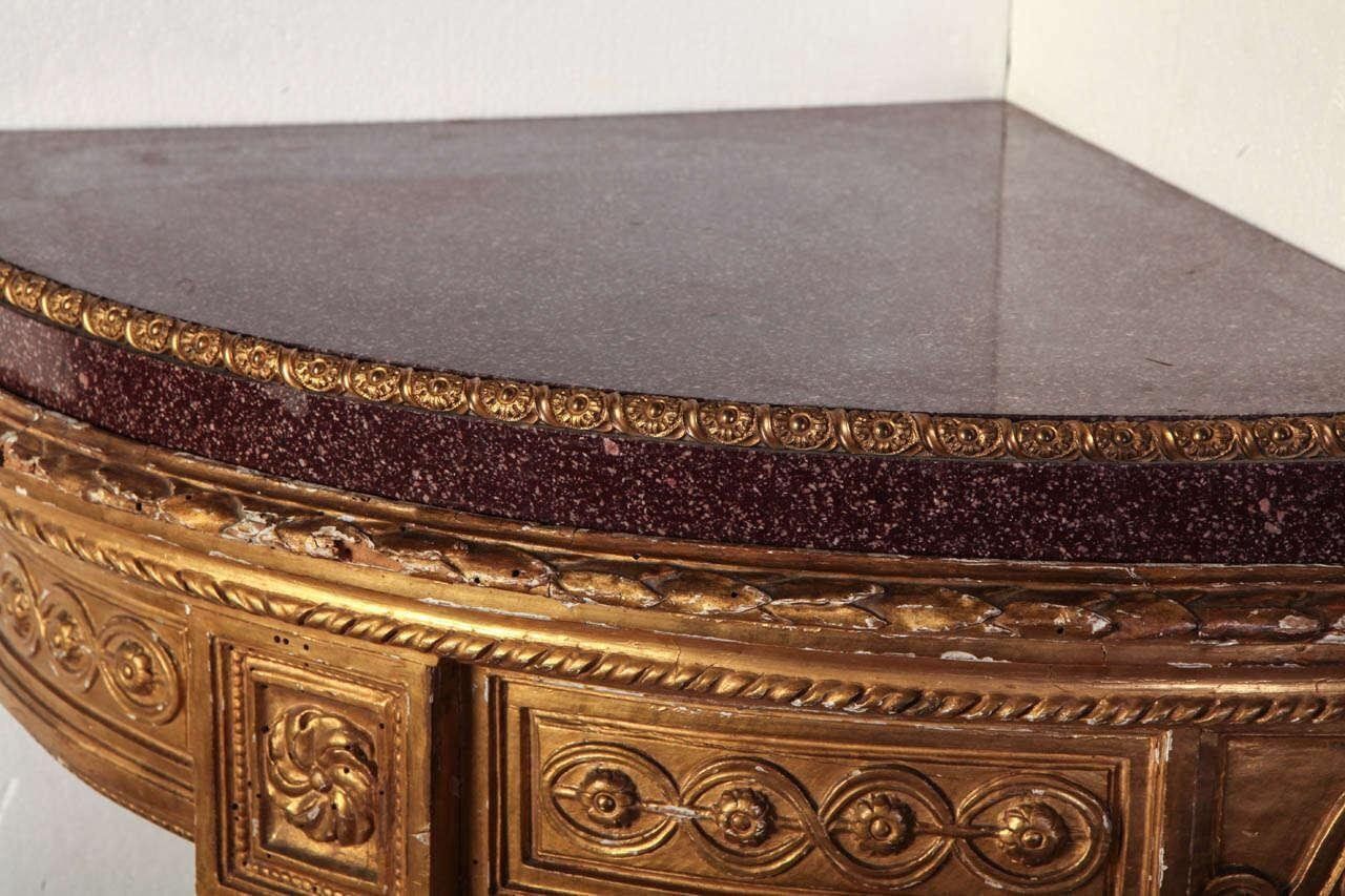 18th Century North Italian Encoignures With Porphyry Marble Top, Set Of 2 photo vinterior