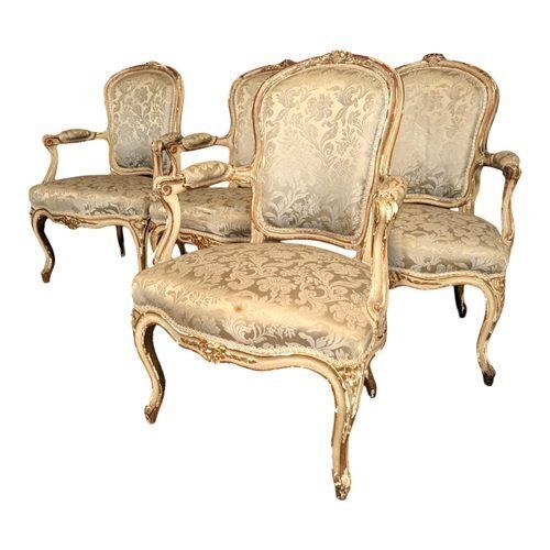 Louis XV Armchairs, Set Of 4