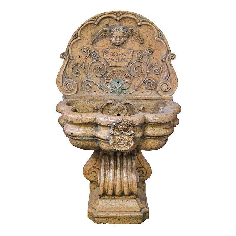 Wall Fountain With Putto, 1980s photo vintage
