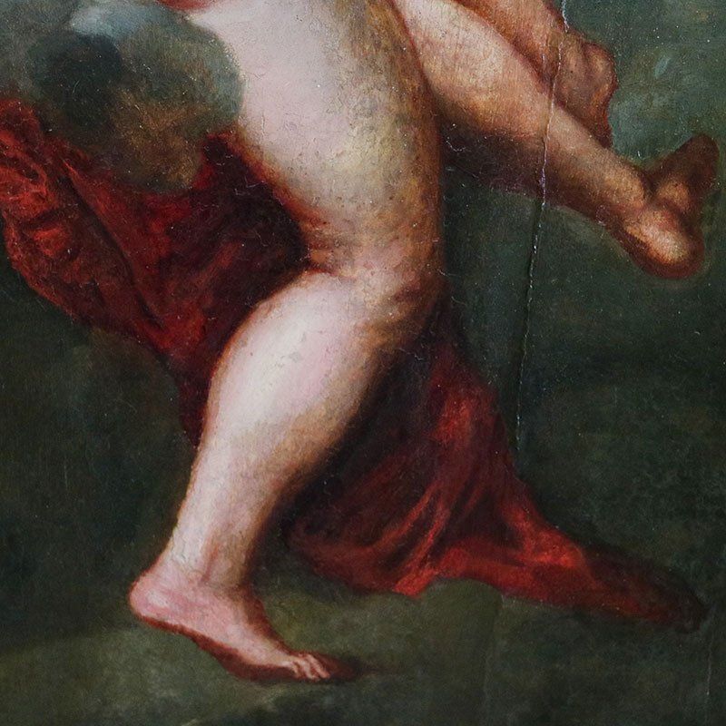 photo furniture Rubensian Painter Of The Genoese School, The Three Graces, 1700s, Oil On Board, Framed