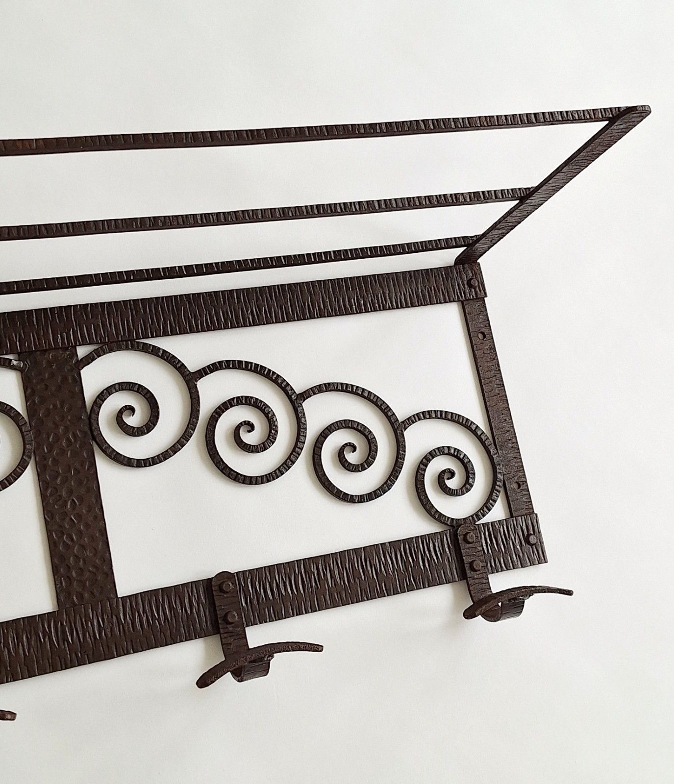 Vintage French Coat Rack With Shelf photo 190.0