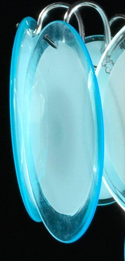 Disc Murano Chandelier From Vistosi, 1970s, Set Of 2 photo buy