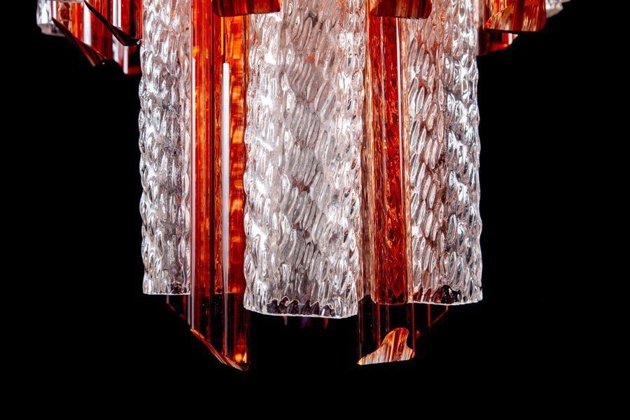 Mid Century Murano Glass Tronchi 4 Tier Chandelier, 1960 photo vinterior