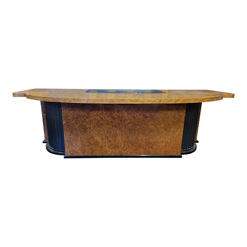 Vintage Desk In Thuja Root, 1980s photo Furniture