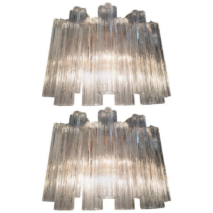 Tronchi Sconces By Toni Zuccheri For Venini, 1970s, Set Of 2