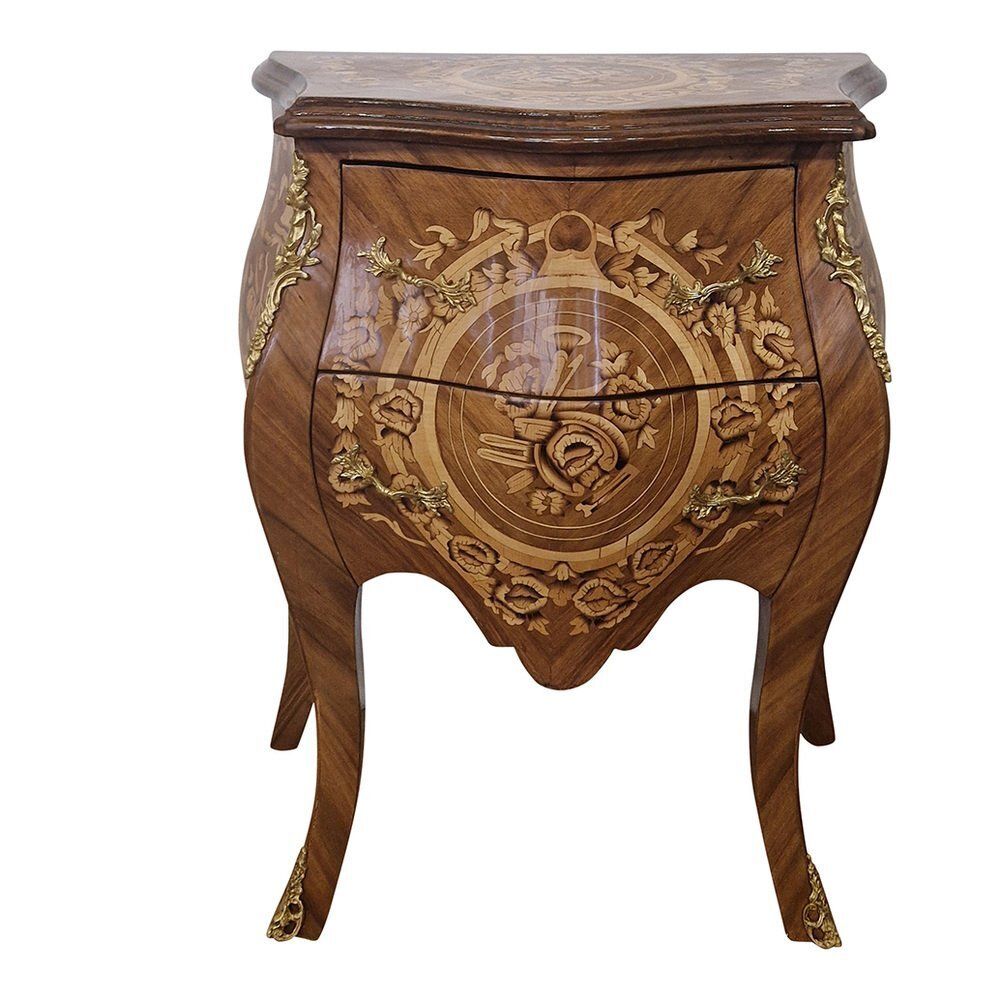 Louis XV Style Bedside Table With Two Drawers, France, 1890s photo for sale
