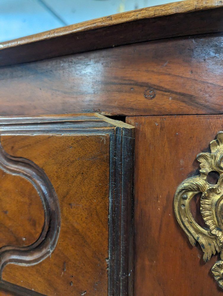 18th Century Louis XIV Solid Walnut Chest Of Drawers photo for sale